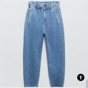 ZARA paper bag jeans
